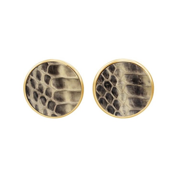 NAHAS | Circular Leather Earring - Picture 2 of 3